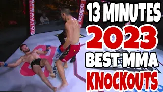 13 Minutes of Some of the Best MMA KO's of 2023