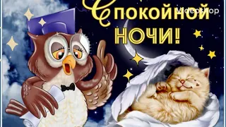 Доброго вам вечерочка! 🌛Спокойной ночи и сладких снов💫 Музыкальная открытка🎧 Доброй ночи😘