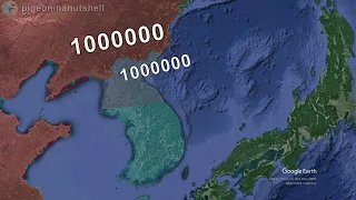 The Korean War in 20 seconds using Google Earth