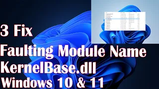 3 Fix Faulting Module Name KernelBase.dll Crashing Apps