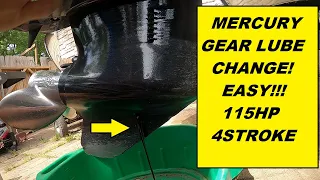 2008 Mercury 115HP Lower Unit Gear Oil Change-HOW TO!!