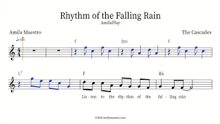 Falling Rain  - The Cascades, Transcribed Sheet Music with AmilaPlay