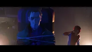 Miles meets Peter B “Watch the hands” (Spider-Man Into the Spider-Verse)