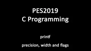 C Programming - printf(precision, width and flags)