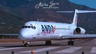 ANDA Air McDonnell Douglas MD-83 |UR-CPB| Landing & Close up @ Tivat Airport
