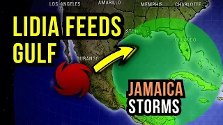 Tropical Storm Lidia Feeds the Gulf of Mexico...