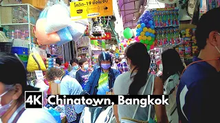 BANGKOK CHINATOWN | Walking Through STREET FOOD And MARKETS | Thailand 4k