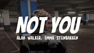 Not You - Alan Walker & Emma Steinbakken (Lyrics)