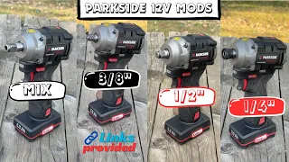 All of the conversions! Cheap and easy! Parkside Performance PPDSSA 12V. Tutorial with links!