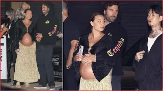 Brody Jenner Cradles Pregnant Girlfriend’s Baby Bump During Romantic Dinner Date After Engagement