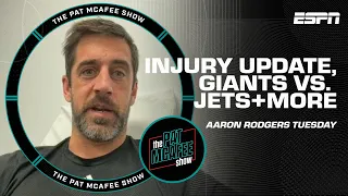 Aaron Rodgers gives an injury update + playing catch with Eli Manning & more 🍿 | The Pat McAfee Show