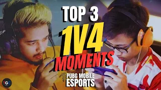Epic Moments: Top 4 Insane 1v4 Clutches in PUBG Mobile Esports History!