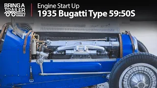 1935 Bugatti Type 59:50S Engine Start Up | Bring a Trailer