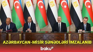 Azərbaycan-Misir sənədləri imzalanıb - BAKU TV