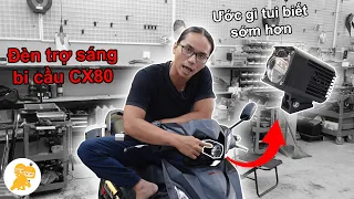 Review Đèn Trợ Sáng CX80 Tiêu Chí "Ngon Bổ Rẻ"- Xe Ôm Shop