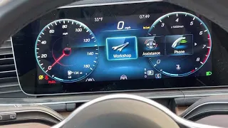 How to reset service required on a gle 350