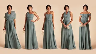 5 WAYS TO WEAR GRACE CONVERTIBLE BRIDESMAID DRESS | BIRDY GREY