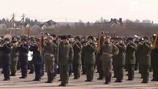 Russian Anthem | Alabino 2018 Victory Day Rehearsal | April 6th 2018