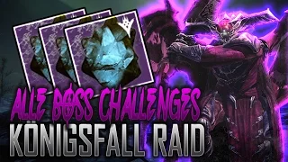 Destiny "KÖNIGSFALL RAID" - Alle Boss Challenges mit Followern (German) [HD]