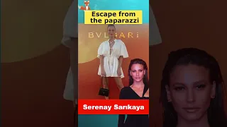 Serenay Sarıkaya runs away from the paparazzi