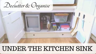 ORGANISING UNDER MY KITCHEN SINK | TIPS & HACKS FOR AN ORGANISED SPACE  | DECLUTTER WITH ME