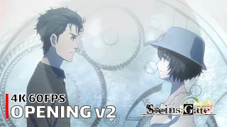 Steins;Gate 0 - Opening v2 【Fatima -second version-】 4K 60FPS Creditless | CC