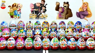 MEGA MIX OF KINDER SURPRISES! Barboskins, Crumbs, Ben10, Despicable Me Mega unboxing Kinder Surprise