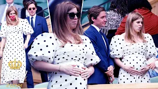 Pregnant Princess Beatrice shows off blossoming bump at 2021 Wimbledon | Royal Insider