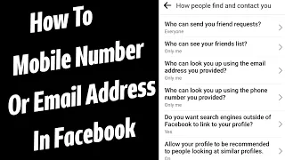 How to hide mobile number and email address in Facebook id | Ak Tech