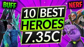 TOP 10 NERFED + BUFFED HEROES! - Biggest Winners and Losers of Patch 7.35c - Dota 2 Guide