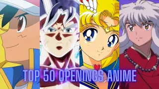 Mi Top 50 Openings Anime en español latino
