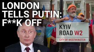 'Putin F**k Off' - John Sweeney sends a message to the Russians