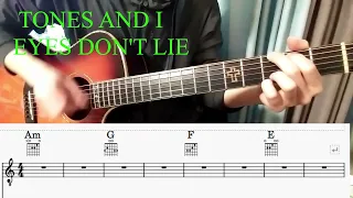 TONES AND I - 'EYES DON'T LIE'  guitar tutorial