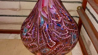 Vase with Rectangular Murrine - Glass Blowing