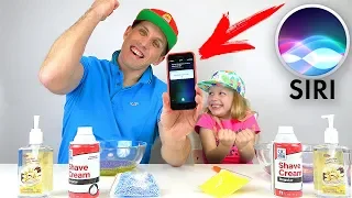 Siri управляет нашими слаймами! Челлендж 📱📲 Siri picks my slime challenge ingridients / Сири Лизун