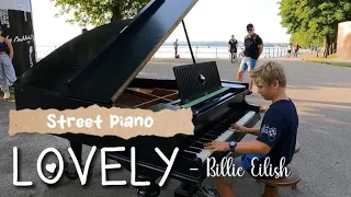 Billie Eilish - Lovely I Street Piano Performance I Piano Cover