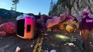 See Highway 50 rock slide at Echo Summit and explosion to remove boulders