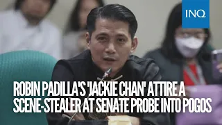 Robin Padilla’s ‘Jackie Chan’ attire a scene-stealer at Senate probe into Pogos