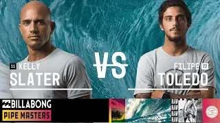 Kelly Slater vs. Filipe Toledo - Round Three, Heat 12 - Billabong Pipe Masters 2018