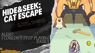 🔥This game is so addictive🔥 Hide and Seek: Cat Escape! Level1-50(with music)