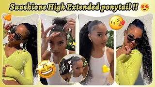 😮HOW TO: Genie/ High Extended ponytail | Easy Sleek High Ponytail | NO GLUE OR THREAD!