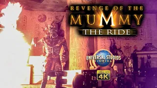 2022 Revenge of the Mummy Roller Coaster On Ride 4K POV Universal Studios Florida Orlando