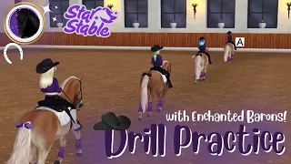 Drill Practice with Enchanted Barons in Star Stable!