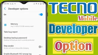 Tecno mobile developer option | New tecno mobile phone developer option