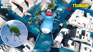 GTA 5 FIGHTING TSUNAMI WITH OGGY BUT JACK(GONE WRONG!!)😱