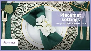 DIY Placemat Settings: 3 Ways to Decorate Your Table | eFavormart.com