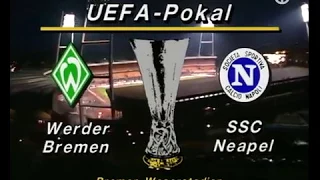 Werder Bremen Napoli 5-1, uefa cup 89-90, full match