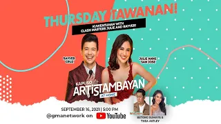 Kapuso ArtisTambayan with the Clash Masters Julie Anne San Jose and Rayver Cruz!