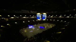 St. Louis Blues 1st Period Intro + Goal Horn + Charles Glenn National Anthem!