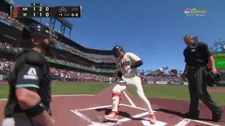 Jung Hoo Lee, first home run in Oracle park